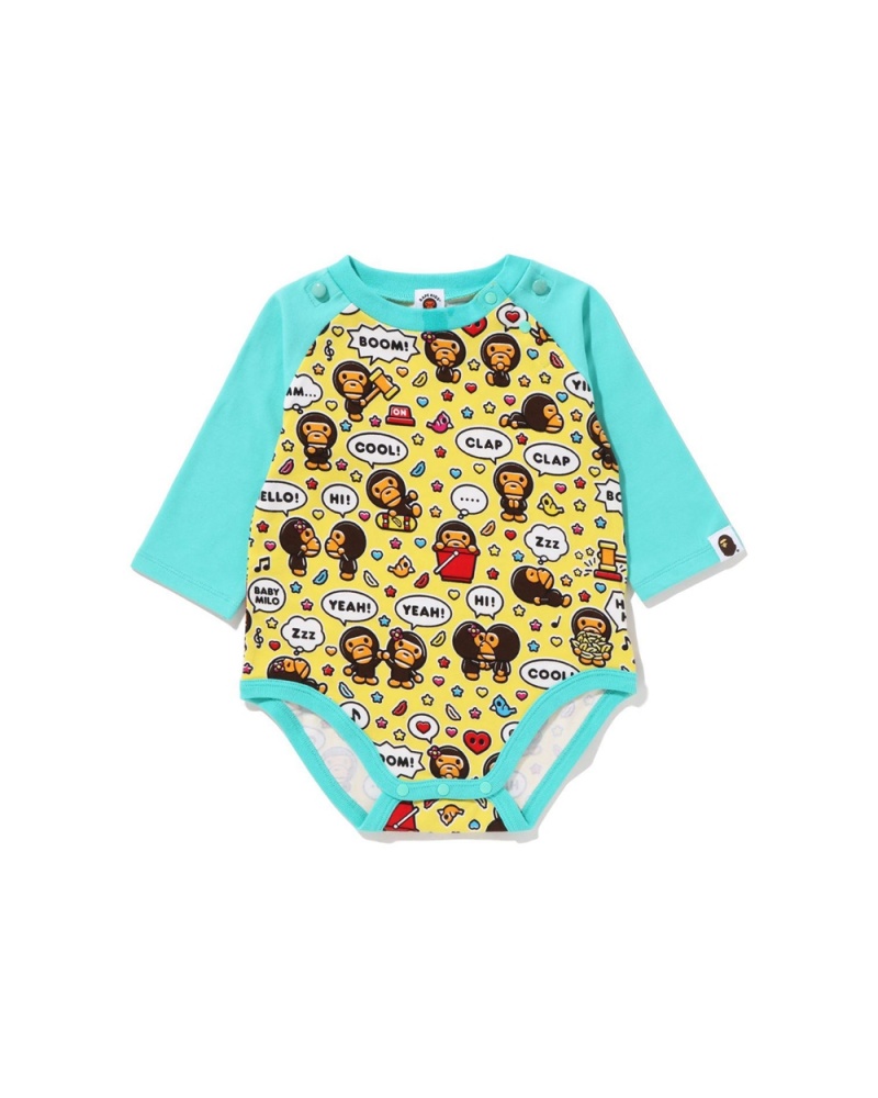 Ensembles Bape Baby Milo Speech Balloon Bib Menthe Enfant | YLG-68515798